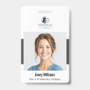Custom Photo ID Veterinary Badge