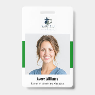 Custom Photo ID Veterinary Badge