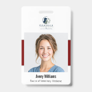 Custom Photo ID Veterinary Badge