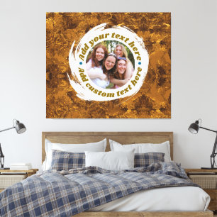 Custom Photo-Image-Message-Text Fully Editable Canvas Print