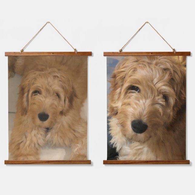 Custom photo image picture personalised vertical 2 hanging tapestry (Double)