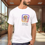Custom Photo Instagram Social Media Pet Influencer T-Shirt<br><div class="desc">When your best friend is everyone's best friend! Pet influencer personalised shirts so all your dogs fans can keep up with your insta famous pet star. Whether trips to the dog park, local pet store, or pet business shows and marketing campaigns, these professional social media shirts are perfect to show...</div>