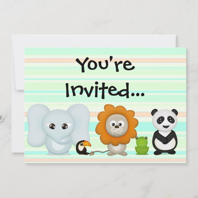 Custom Photo Invitation, Front/Back Baby Kids... Invitation (Front)