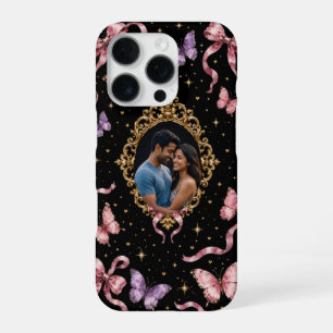 Custom Photo iPhone 16 Pro Case: Gold Frame" Case