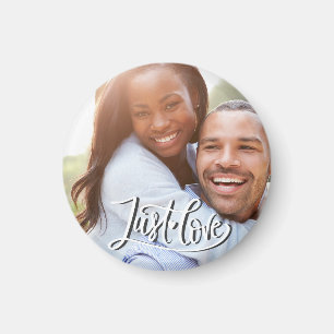Custom Photo Just Love Magnet