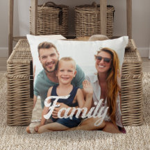 Custom Photo Keepsake with Family Text Overlay