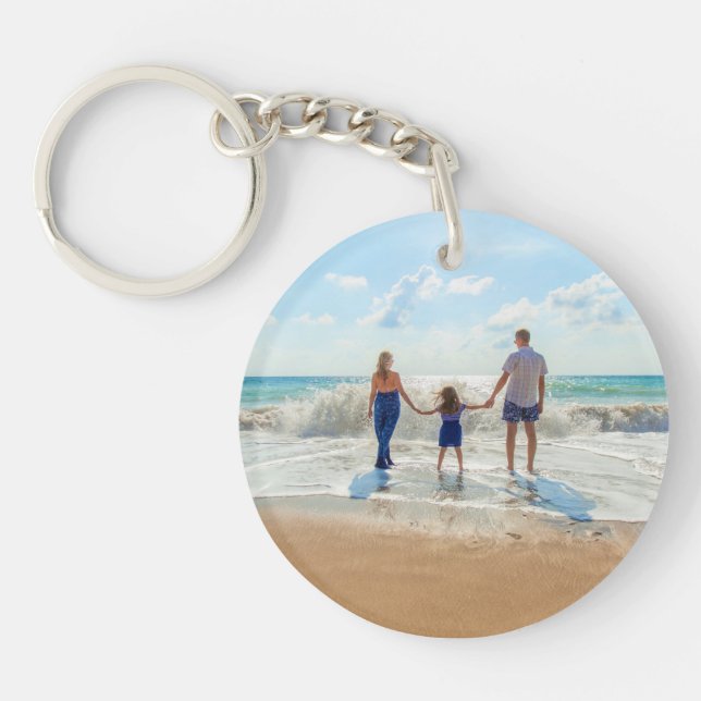 Custom Photo Keychain Your Design - Summer (Front)