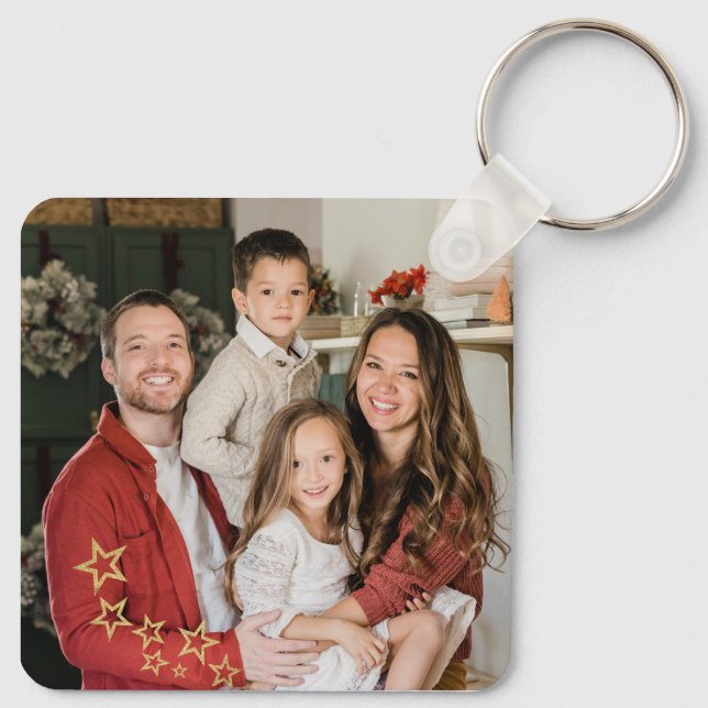 Custom Photo Keychains, Custom Double Sided Photo Key Ring (Back)