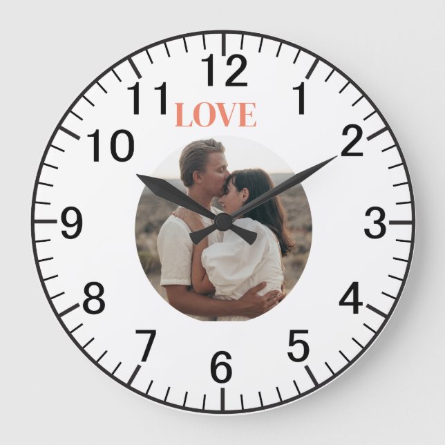 custom photo  large clock (Front)