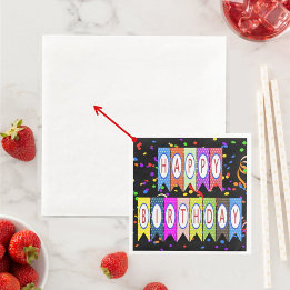 Custom Photo Logo Art Slogan Coined Cocktail Napkin