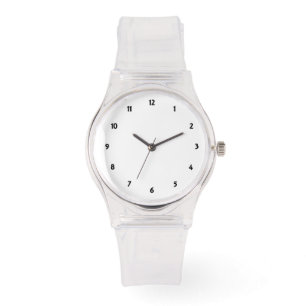 Custom Photo Logo Art Slogan Sporty Pink Silicon Watch
