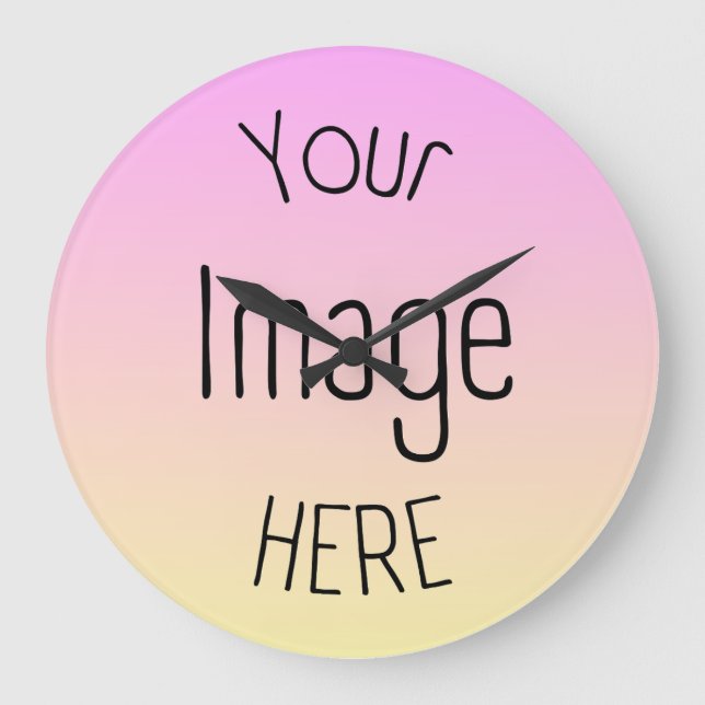 Custom Photo & Logo Clocks – Personalised (Front)