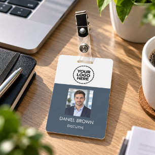 Custom Photo Logo Employee ID Badge