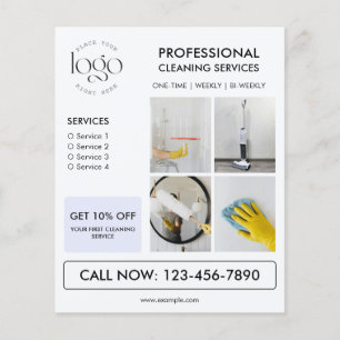 Custom Photo Logo Modern Business Marketing Flyer