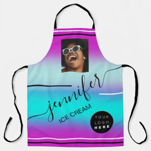 Custom Photo Logo Organic Vegan Shop Coffe Shop Apron
