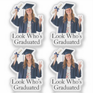 Custom Photo Look Who's Graduated Graduation Party