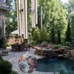 Custom Photo Love Script Anniversary Gift Wind Chime<br><div class="desc">This design was created though digital art.  It may be personalised by choosing the customise further option.

Contact me at colorflowcreations@gmail.com if you with to have this design on another product.  
  See more of my creations or follow me at www.facebook.com/colorflowcreations,  www.instagram.com/colorflowcreations,  and www.pinterest.com/colorflowcreations.</div>