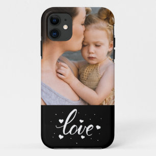 Custom Photo Love Script & Hearts Case-Mate iPhone Case