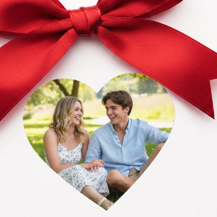 Custom Photo Love Unique Heart-Shaped Modern Heart Sticker