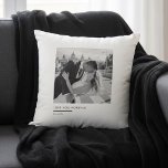 Custom Photo  – Love You Forever Cushion<br><div class="desc">Add a personal and timeless touch to your home with this personalized black and white photo throw pillow. Featuring your own photo and the elegant phrase “Love You Forever, ” this minimalist design blends seamlessly into any modern or cozy space. Perfect as both décor and a meaningful keepsake, this pillow...</div>