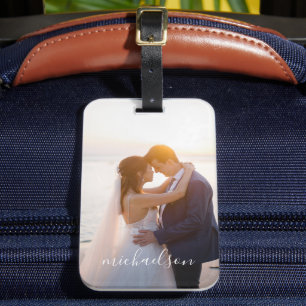 Custom Photo Luggage Tag