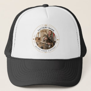 Custom Photo Maine Coon Cattery Trucker Hat