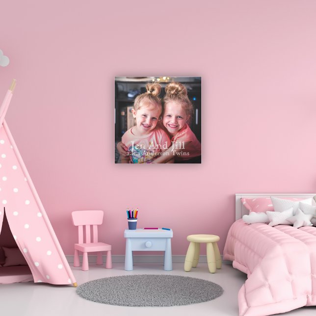 Custom Photo Make it Unique Twin Sisters Canvas Print (Creator Uploaded)