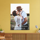 Custom Photo Make it Unique Wedding Anniversary Canvas Print<br><div class="desc">Add your favourite photo to customise and personalise this elegant canvas print. Beautiful wedding anniversary gift. 

Photo by Jessica Rockowitz from Unsplash,  thank you!</div>