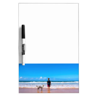Custom Photo Make Your Own Design - I Love My Pet  Dry Erase Board