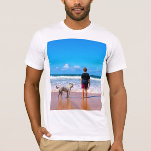 Custom Photo Make Your Own Design - I Love My Pet T-Shirt