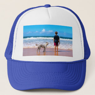 Custom Photo Make Your Own Design - I Love My Pet Trucker Hat