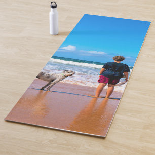 Custom Photo Make Your Own Design  I Love My Pet  Yoga Mat