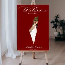 Custom Photo Map Of Palestine Henna Sign