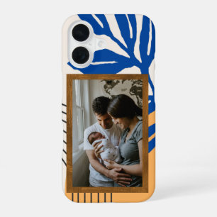 Custom Photo Matisse Abstract Botanical Blue iPhone 16 Case