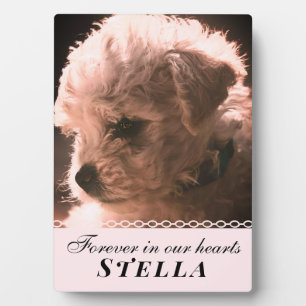 Custom Photo Memorial Dog Pet Loss Saying Keepsake Plaque