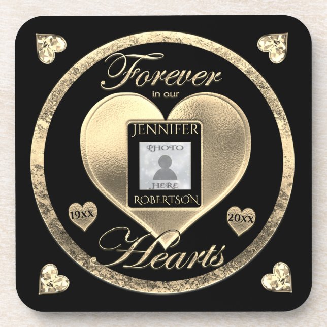 Custom Photo Memorial in Loving Memory Coaster (Front)