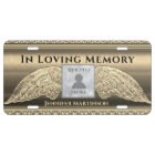 Custom Photo Memorial In Loving Memory License Pla