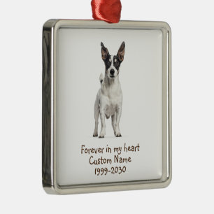 Custom Photo Memorial Keepsake Dog Metal Tree Decoration