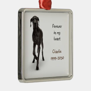 Custom Photo Memorial Keepsake Pet Dog Metal Tree Decoration