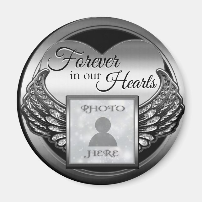 Custom Photo Memorial Magnet (Front)