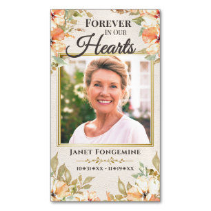 Custom Photo Memorial Magnet Funeral Favour Set
