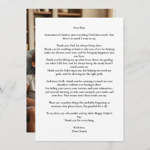 Custom Photo Message Card –To Your Favorite Person
