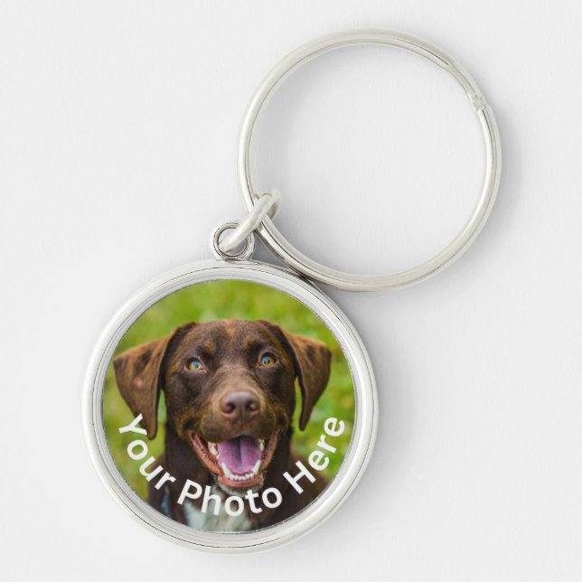 Custom Photo Metal Keychain (Front)