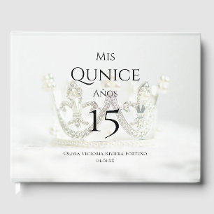 Custom Photo Mis Quince Anos Quinceanera Birthday Guest Book