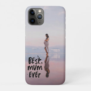 Custom Photo Modern Best Mum Ever Case-Mate iPhone Case