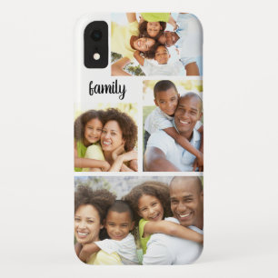 Custom Photo Modern Family Collage Trendy White Case-Mate iPhone Case