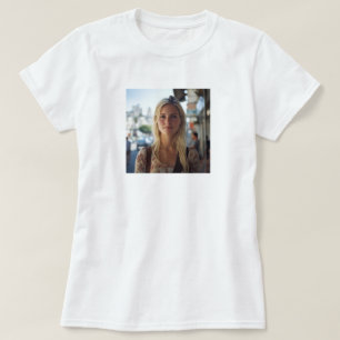 Custom Photo Modern Mum Mother's Day Gift T-Shirt