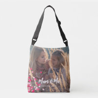 Custom Photo Modern Writing Scattered Pink Hearts