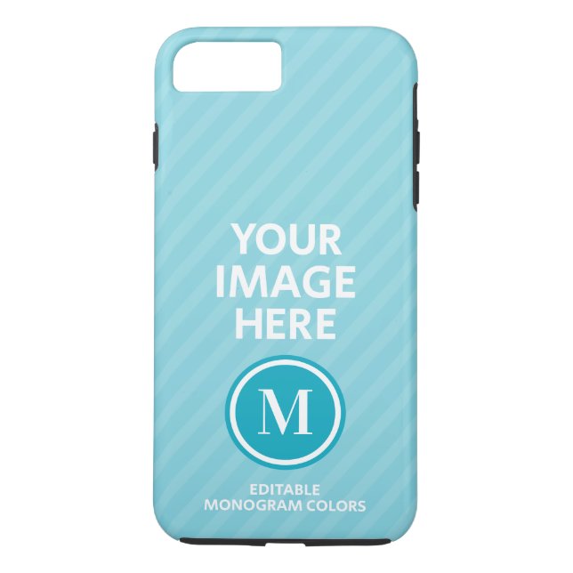 Custom Photo Monogram Case-Mate iPhone Case (Back)