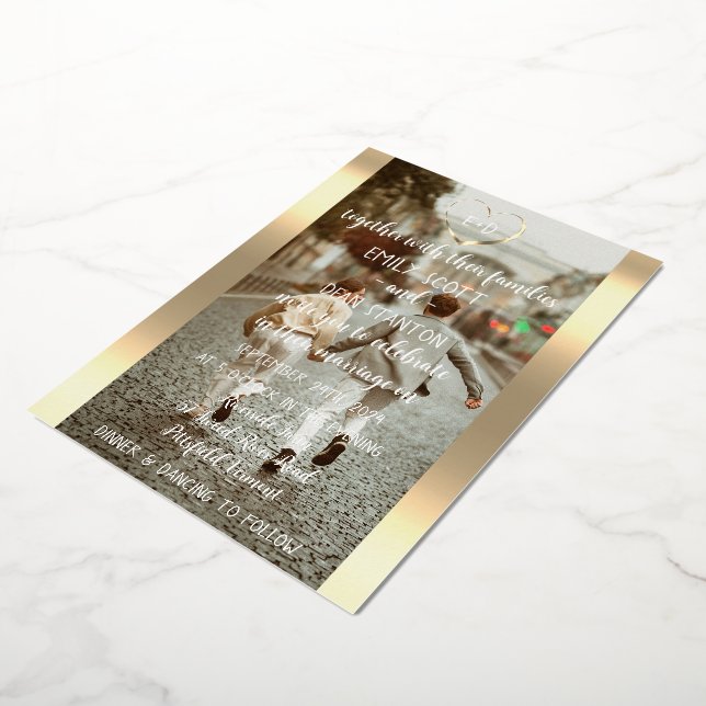  Custom Photo Monogram Event Heart Modern (Rotated)